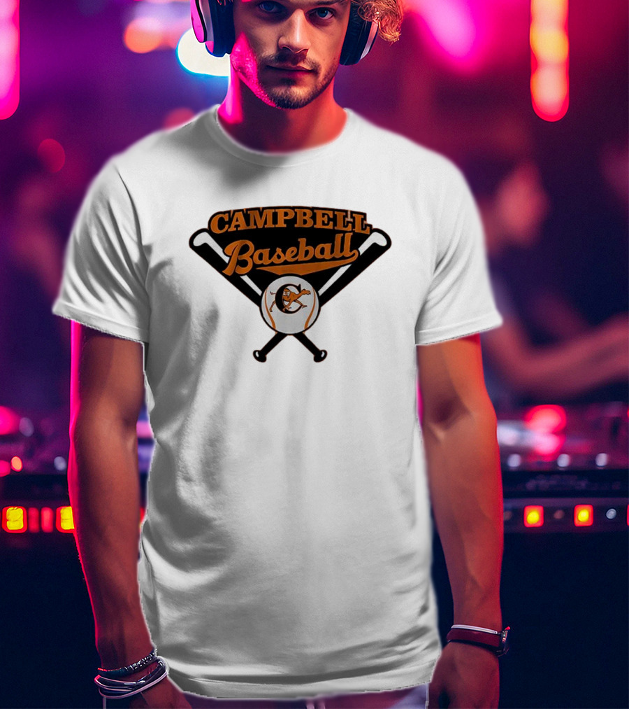 Campbell Baseball Campbell University Baseball Bats T-Shirt
