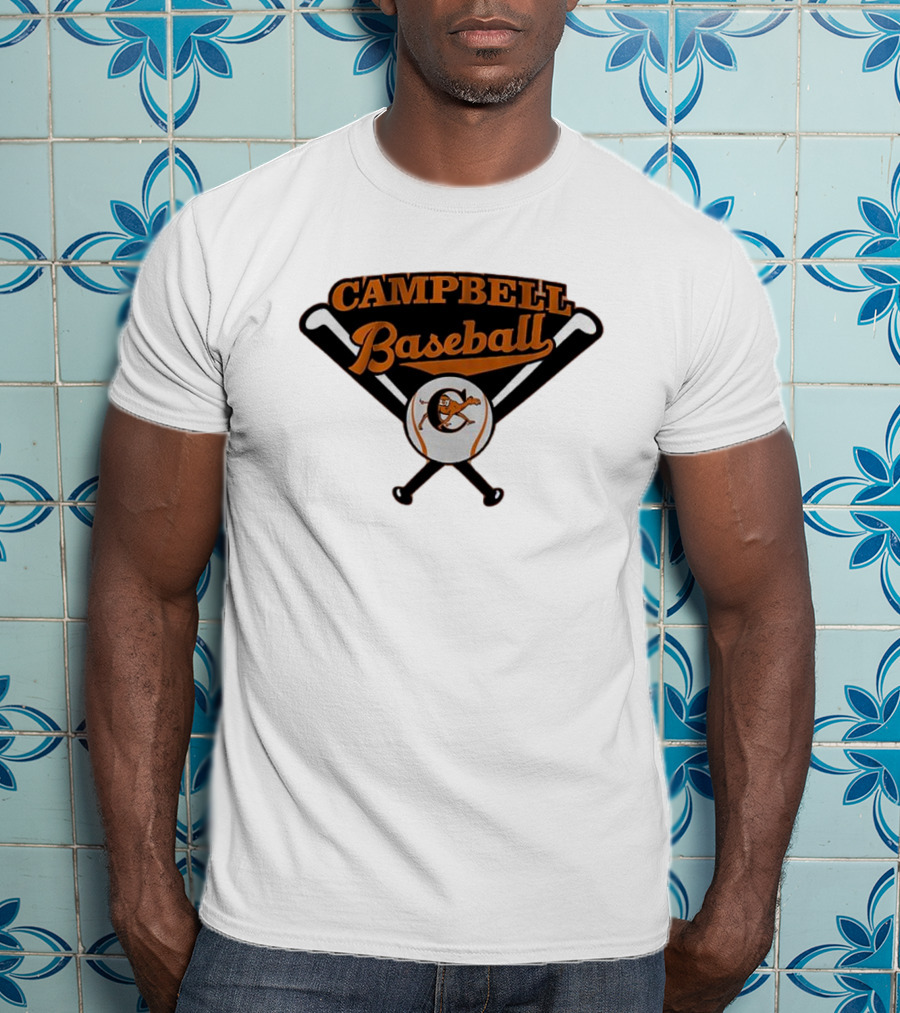Campbell Baseball Campbell University Baseball Bats T-Shirt
