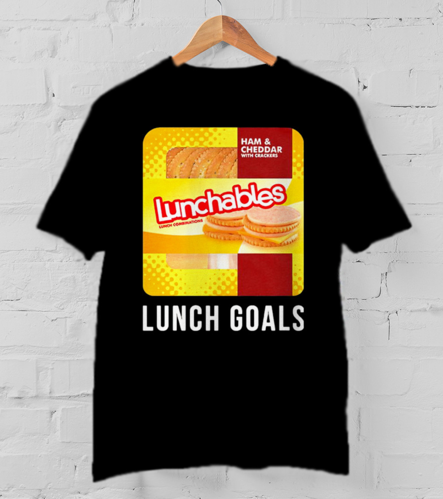 Ham And Cheddar With Crackers Lunchables Lunch Combinations Lunch Goals T-Shirt