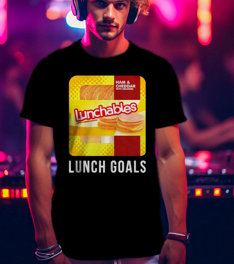 Ham And Cheddar With Crackers Lunchables Lunch Combinations Lunch Goals T-Shirt