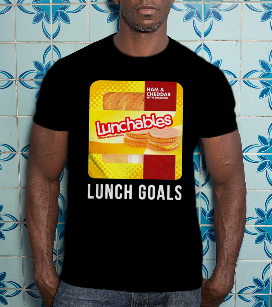 Ham And Cheddar With Crackers Lunchables Lunch Combinations Lunch Goals T-Shirt