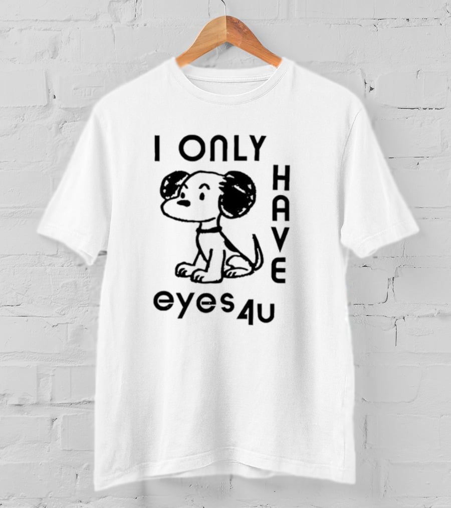 Lowlvl I Only Have Eyes 4U Cartoon Dog T-Shirt
