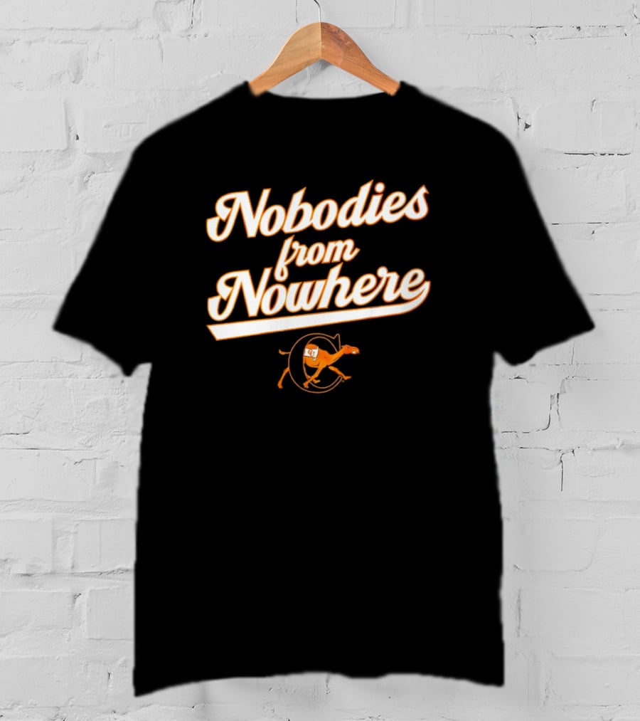 Nobodies From Nowhere Campbell Baseball Retro Horse T-Shirt