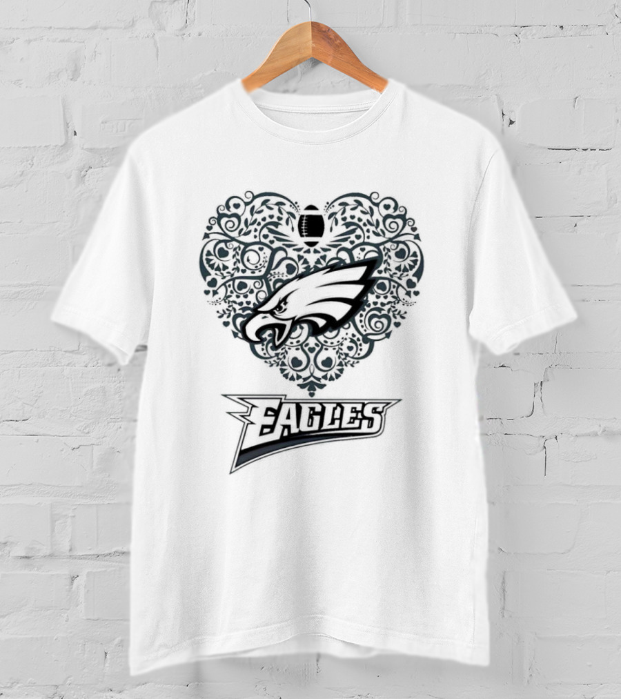 Philadelphia Eagles Heart Football Eagles T-Shirt