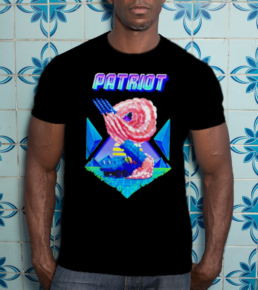 Patriot Retro Futuristic Missile Launcher T-Shirt