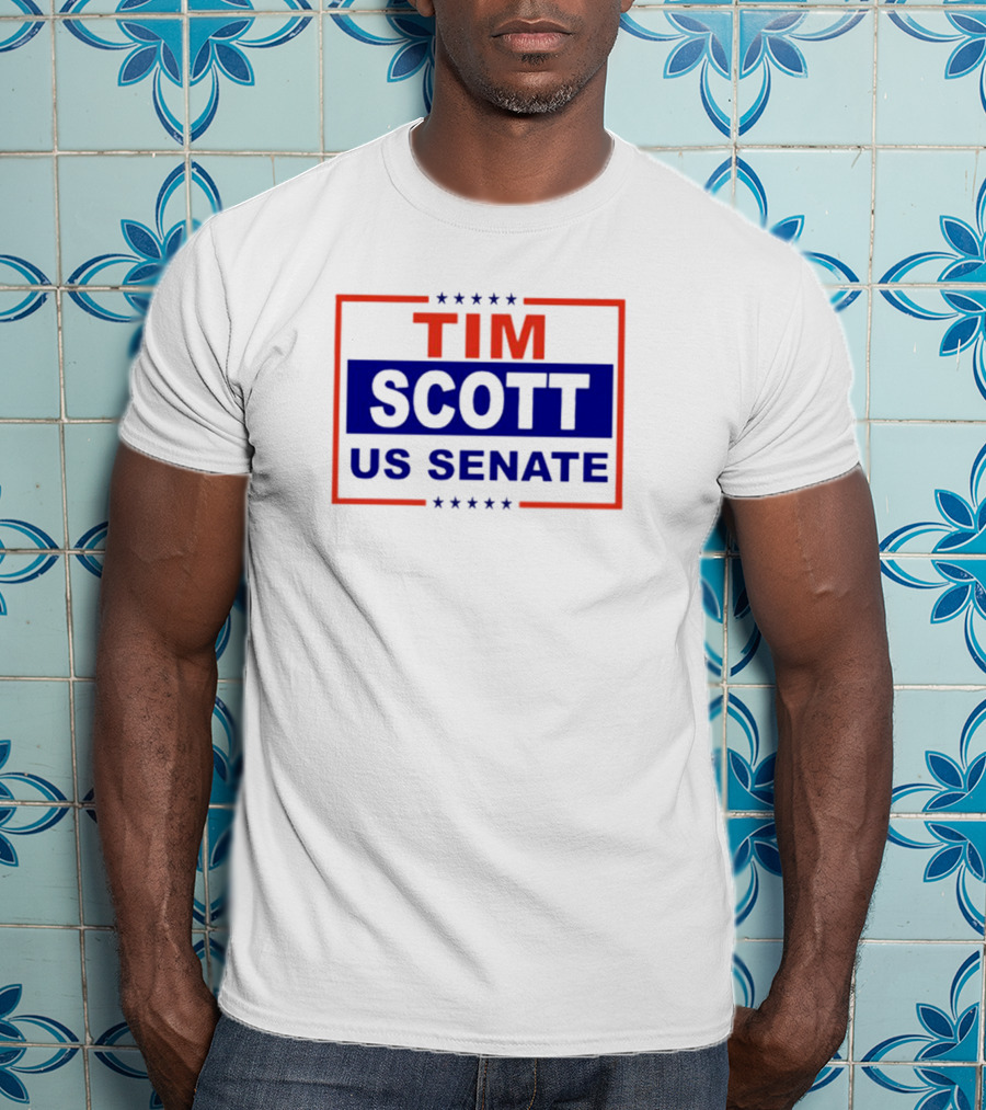 Tim Scott US Senate Campaign Red And Blue Stars T-Shirt