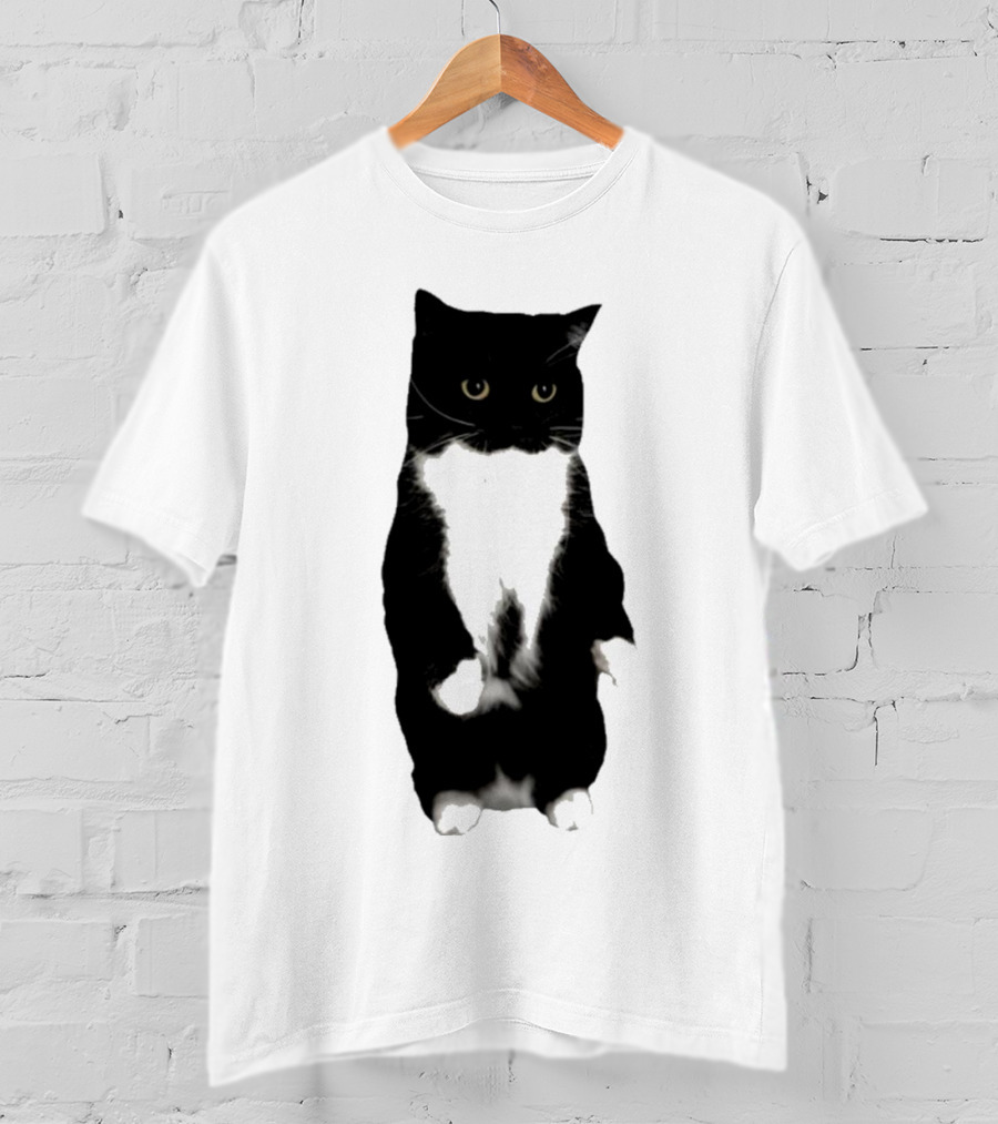 Unicouniuni Cat Playful Tuxedo T-Shirt