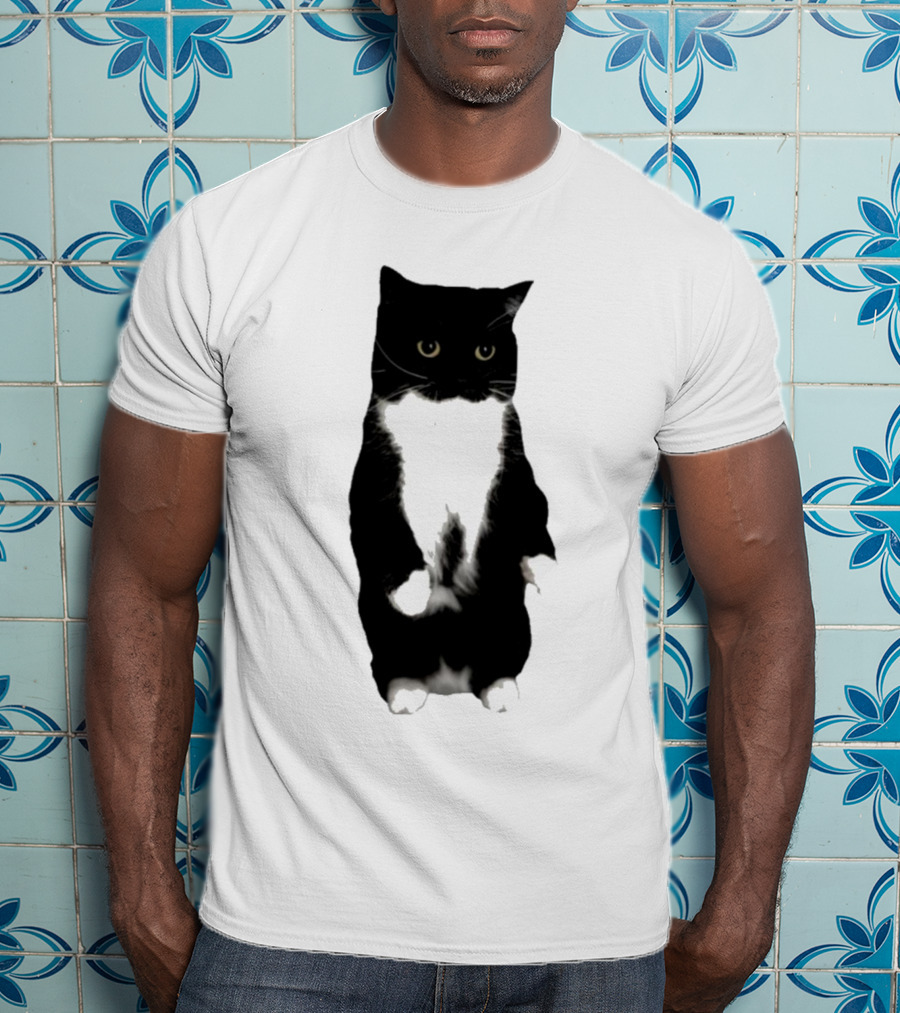 Unicouniuni Cat Playful Tuxedo T-Shirt