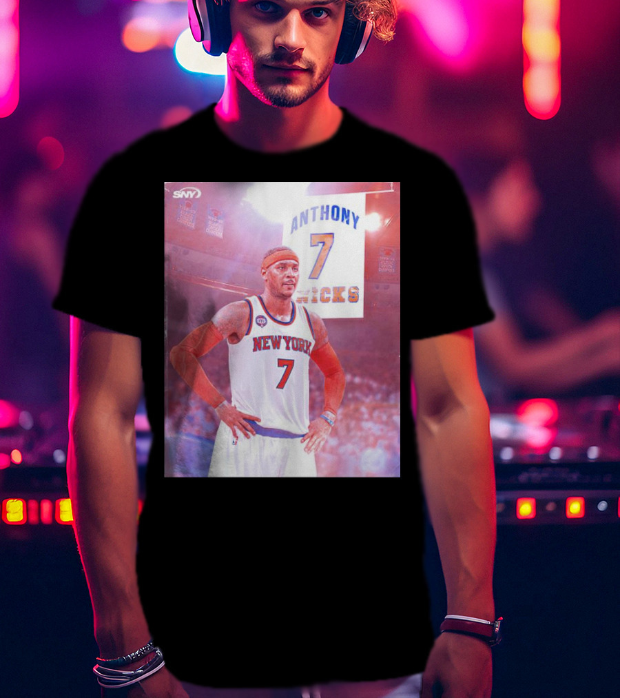 Anthony 7 New York Knicks Basketball Jersey T-Shirt