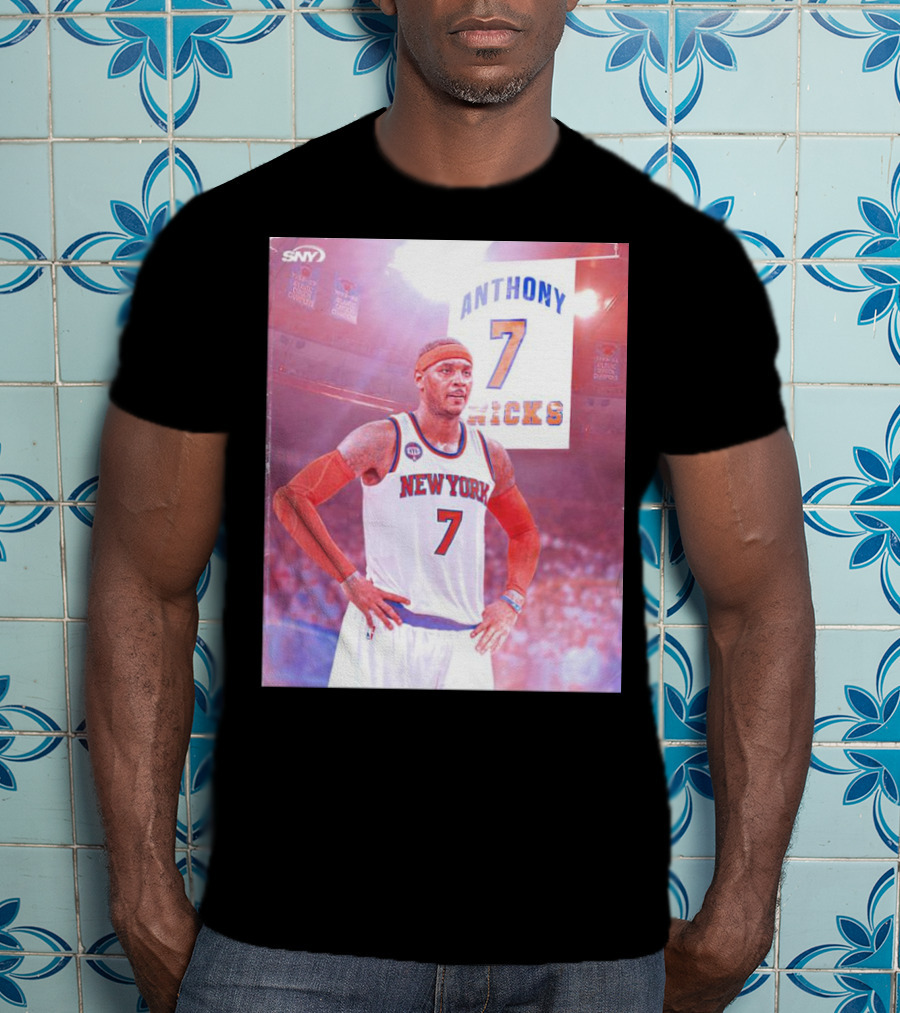 Anthony 7 New York Knicks Basketball Jersey T-Shirt
