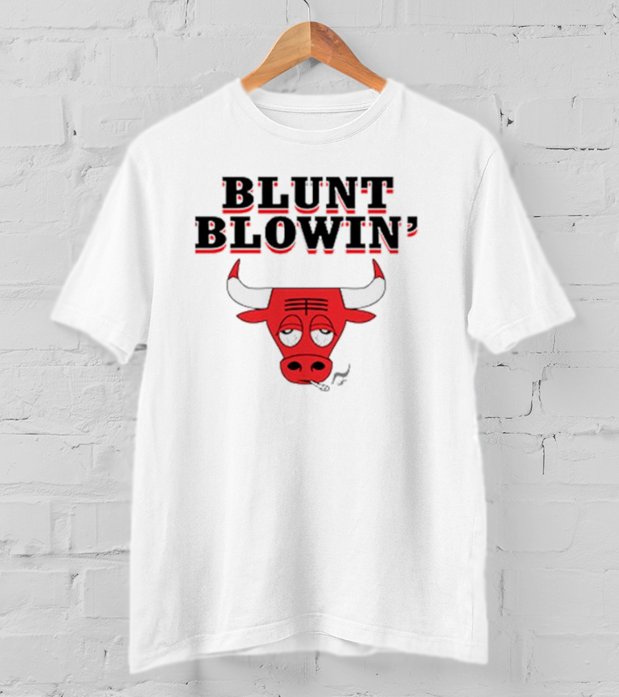 Blunt Blowin’ Bulls Smoking Red Bulls T-Shirt