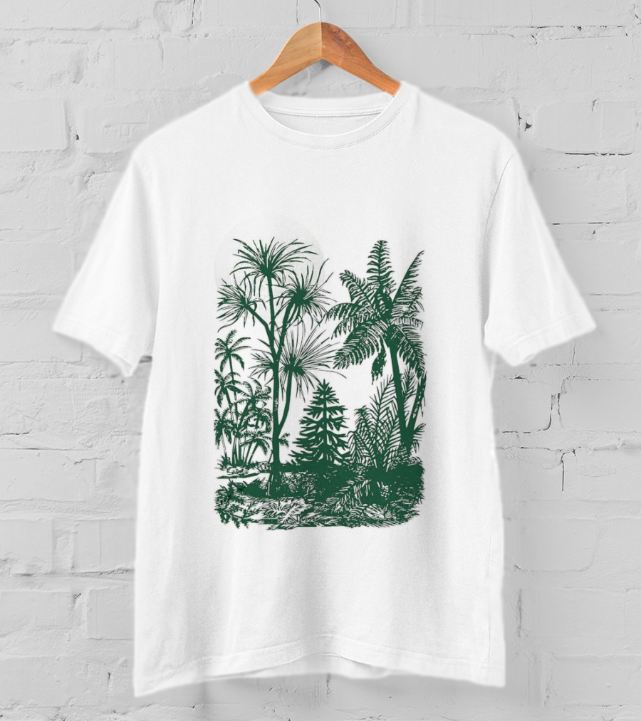 Concret Jungle Tropical Green Forest Urban Wilderness T-Shirt