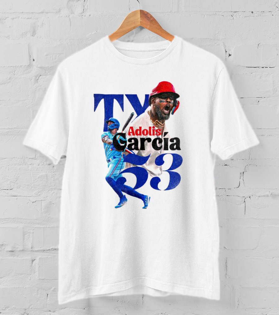 Adolis Garcia Texas Rangers 53 El Bombi Baseball Player T-Shirt