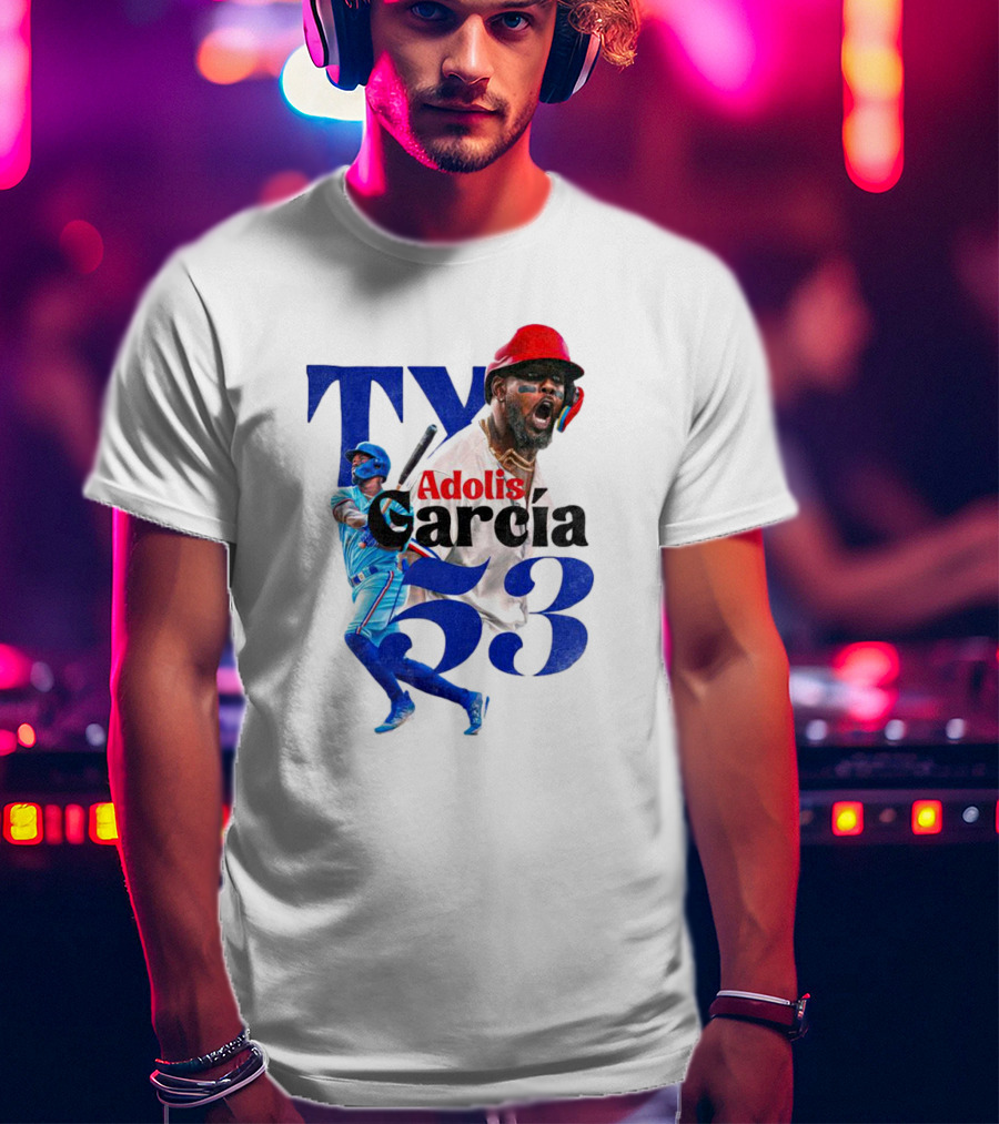 Adolis Garcia Texas Rangers 53 El Bombi Baseball Player T-Shirt