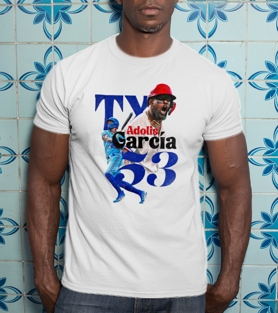 Adolis Garcia Texas Rangers 53 El Bombi Baseball Player T-Shirt