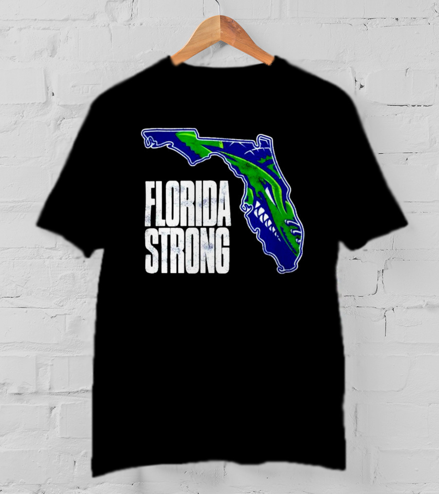 Florida Everblades Florida Strong Map T-Shirt