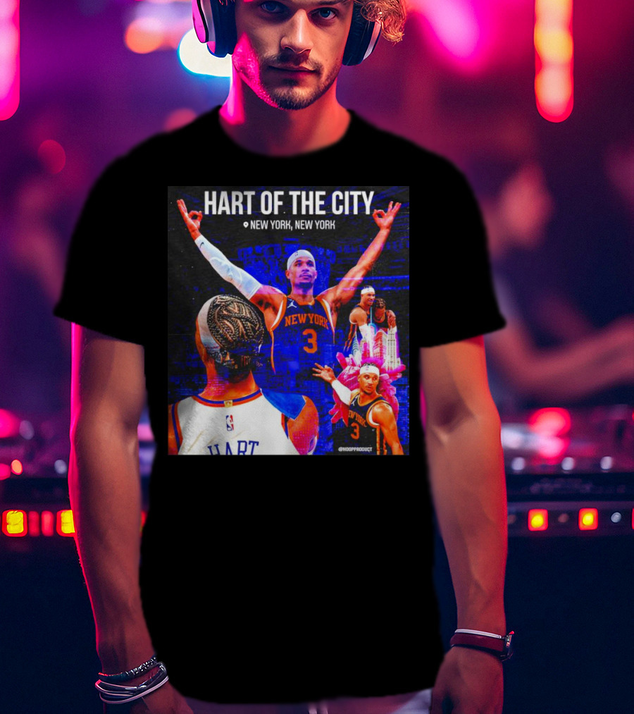 Hart Of The City New York Knicks Josh Hart Basketball NYC T-Shirt