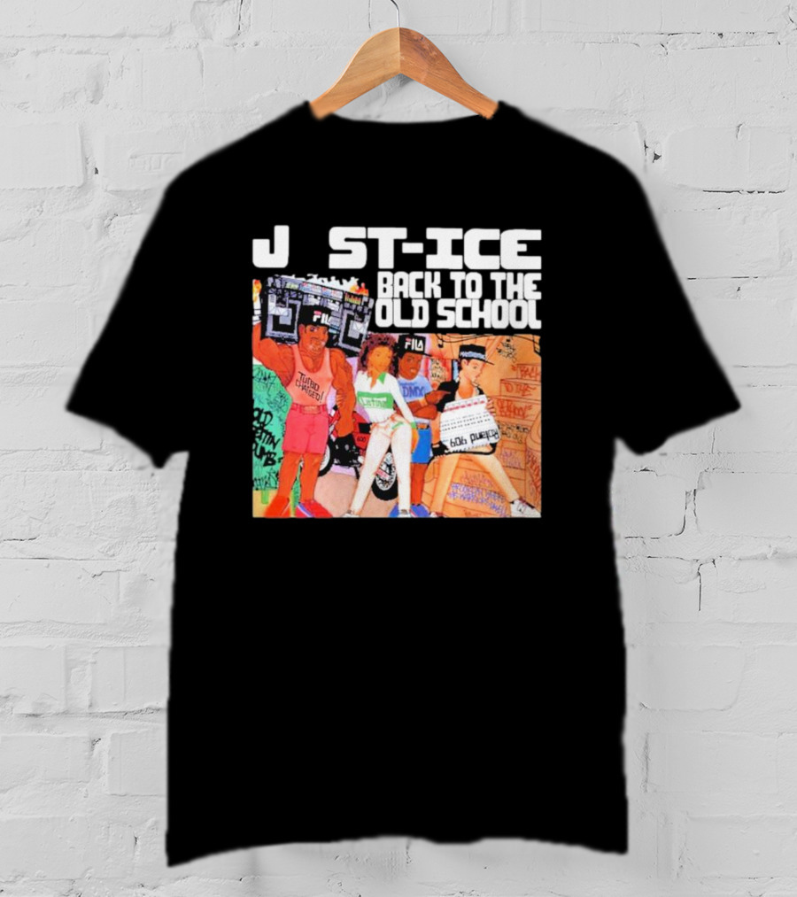 J St-Ice Back To The Old School Fila Boombox Graffiti T-Shirt