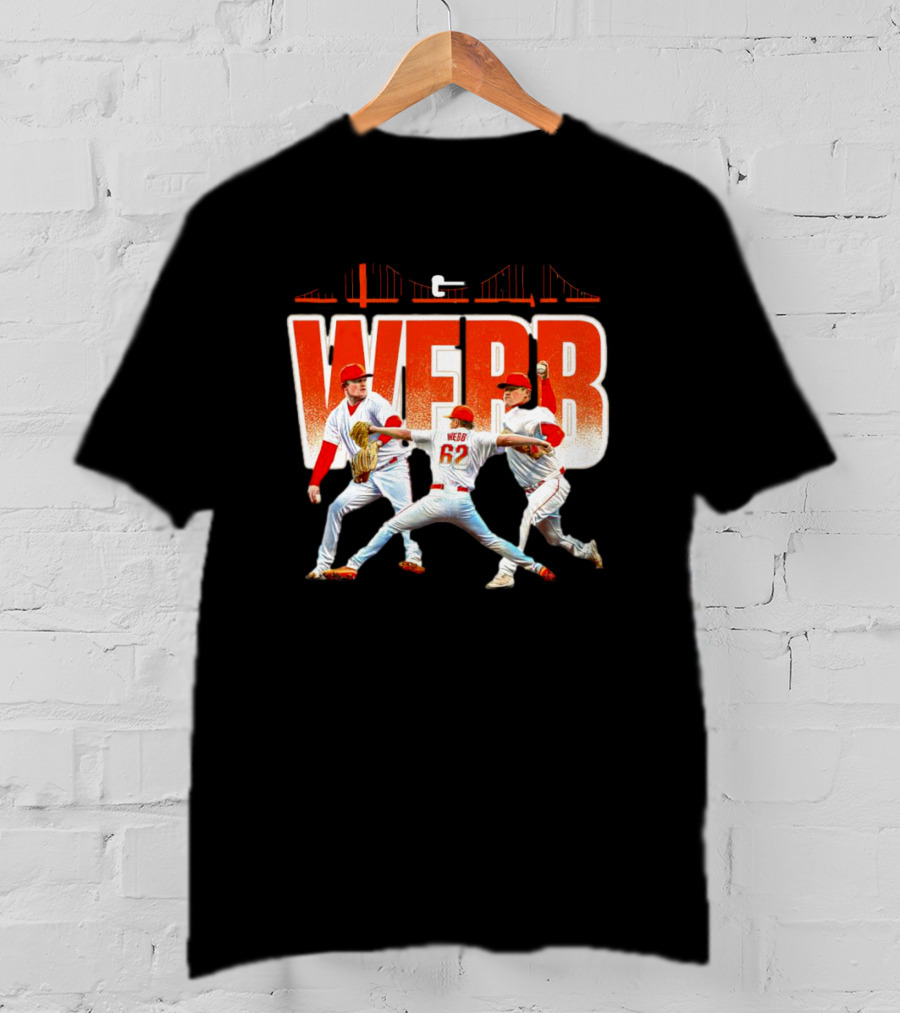 Logan Webb Baseball Action Trio 62 T-Shirt