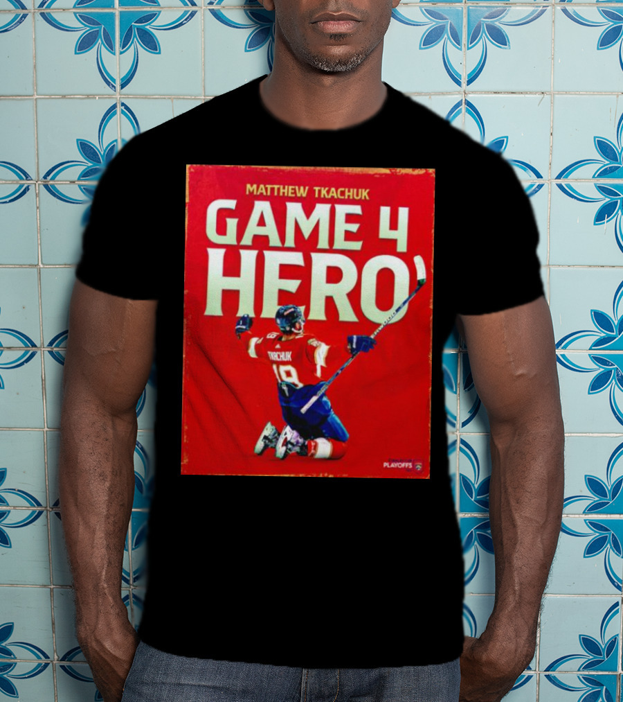Matthew Tkachuk Game 4 Hero Playoffs T-Shirt