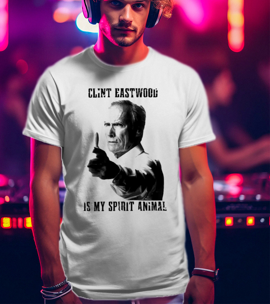 Clint Eastwood Is My Spirit Animal Image T-Shirt