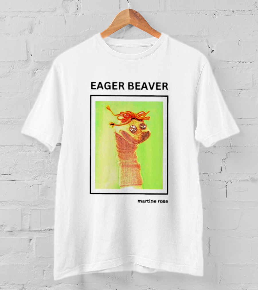 Eager Beaver Martine Rose Sock Puppet With Fred Rogers T-Shirt