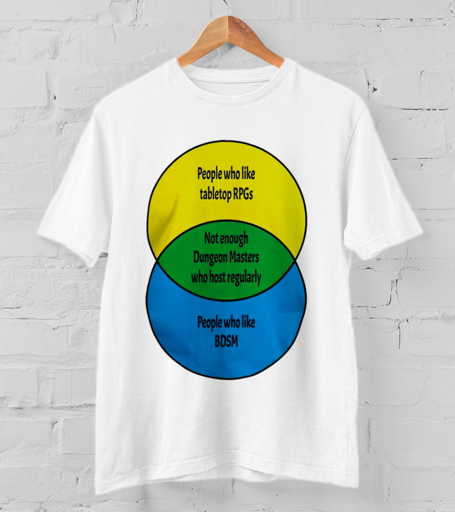 People Who Like Tabletop RPGs Not Enough Dungeon Masters Who Host Regularly People Who Like BDSM T-Shirt