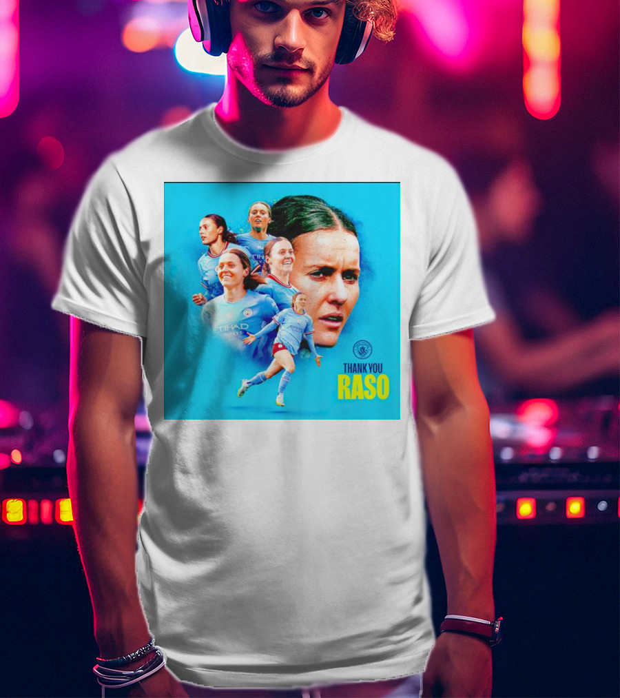 Thank You Raso Hayley Manchester City Etihad T-Shirt