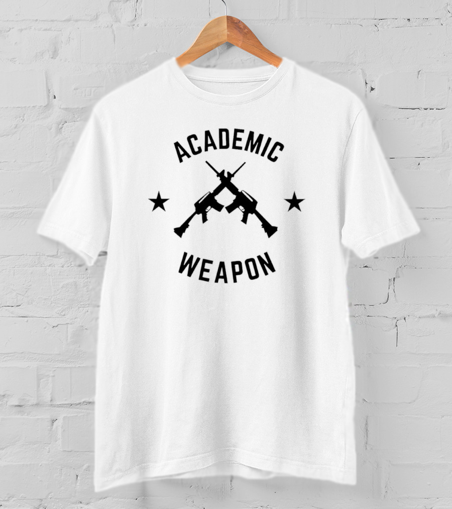 Academic Weapon Guns And Stars T-Shirt