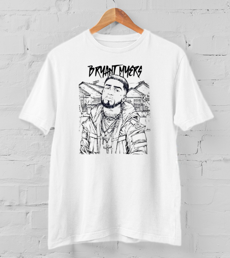 Bryant Myers Illustrated Urban Street Style Background T-Shirt
