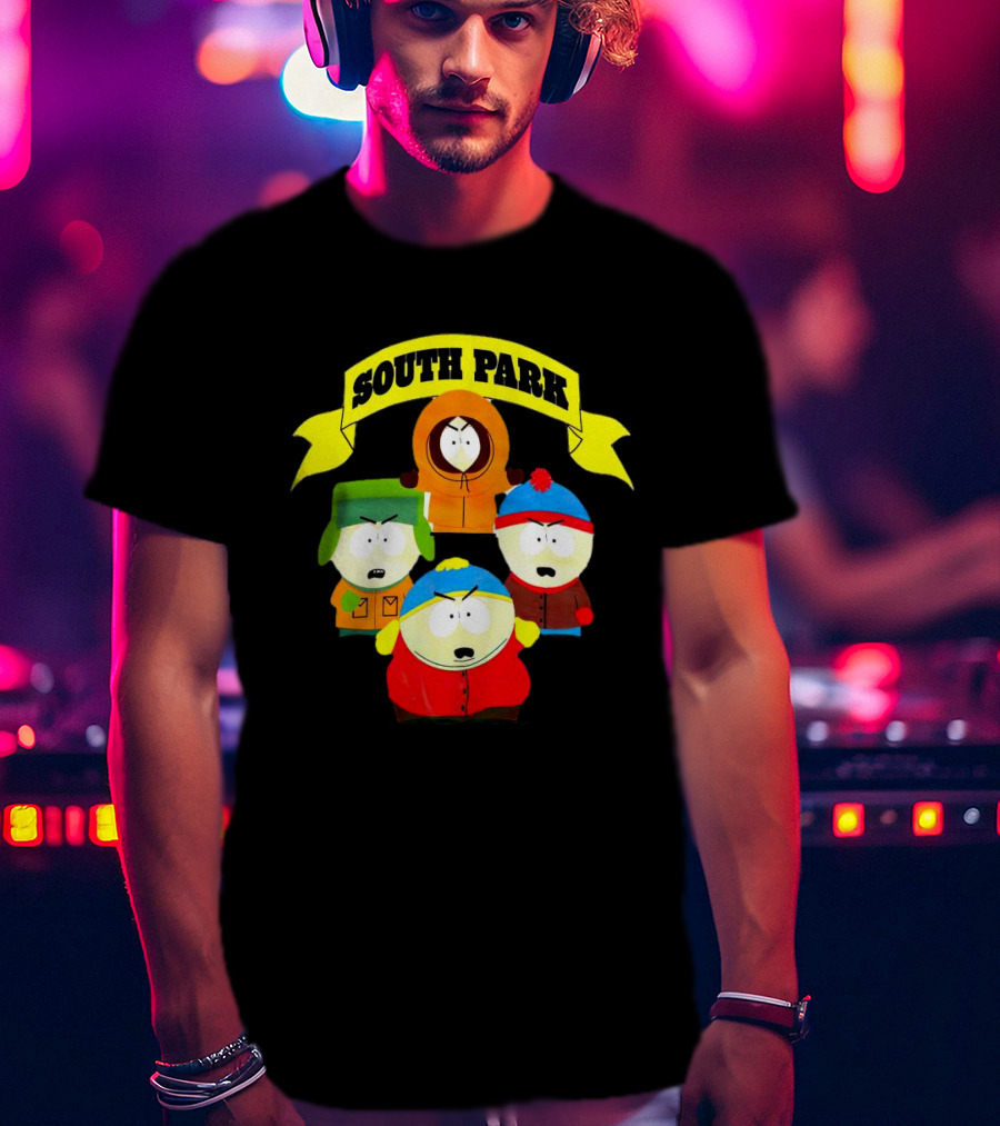 South Park Characters Iconic Group Kenny Kyle Stan Cartman T-Shirt