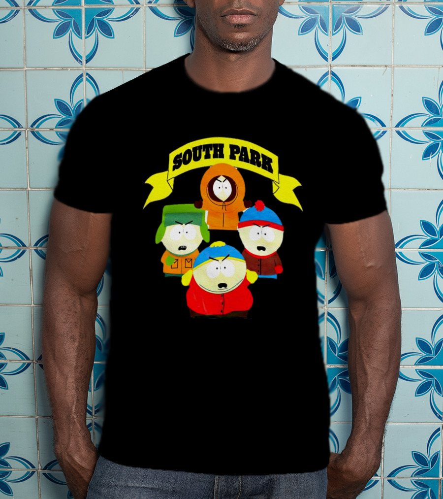 South Park Characters Iconic Group Kenny Kyle Stan Cartman T-Shirt