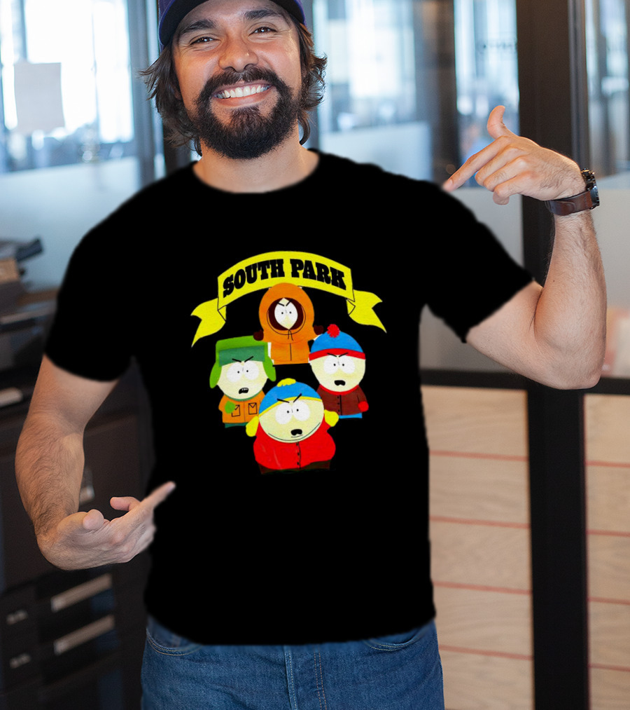 South Park Characters Iconic Group Kenny Kyle Stan Cartman T-Shirt