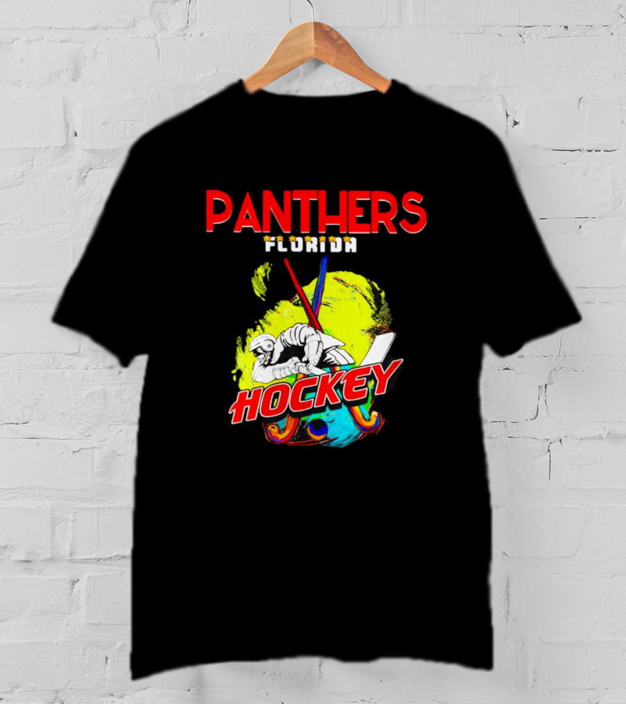 Panthers Florida Hockey Bold Colorful T-Shirt
