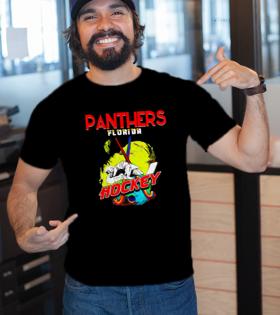 Panthers Florida Hockey Bold Colorful T-Shirt