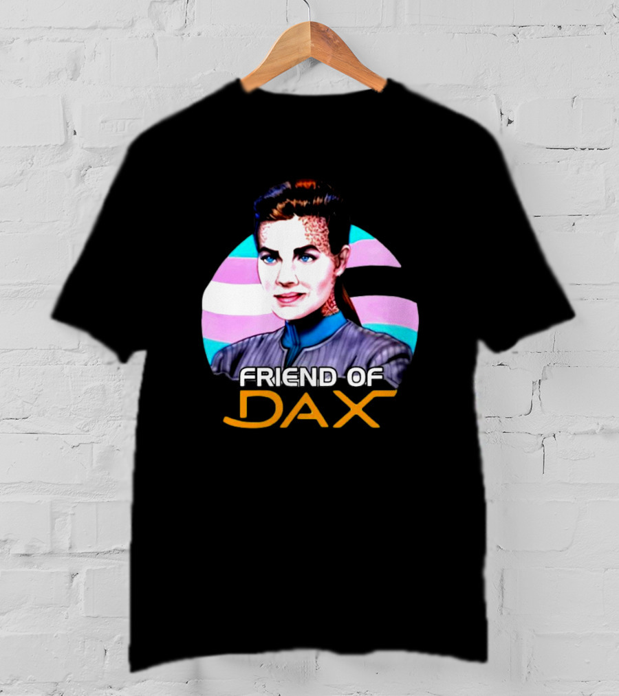 Friend Of Dax Star Trek Trans Pride Background T-Shirt