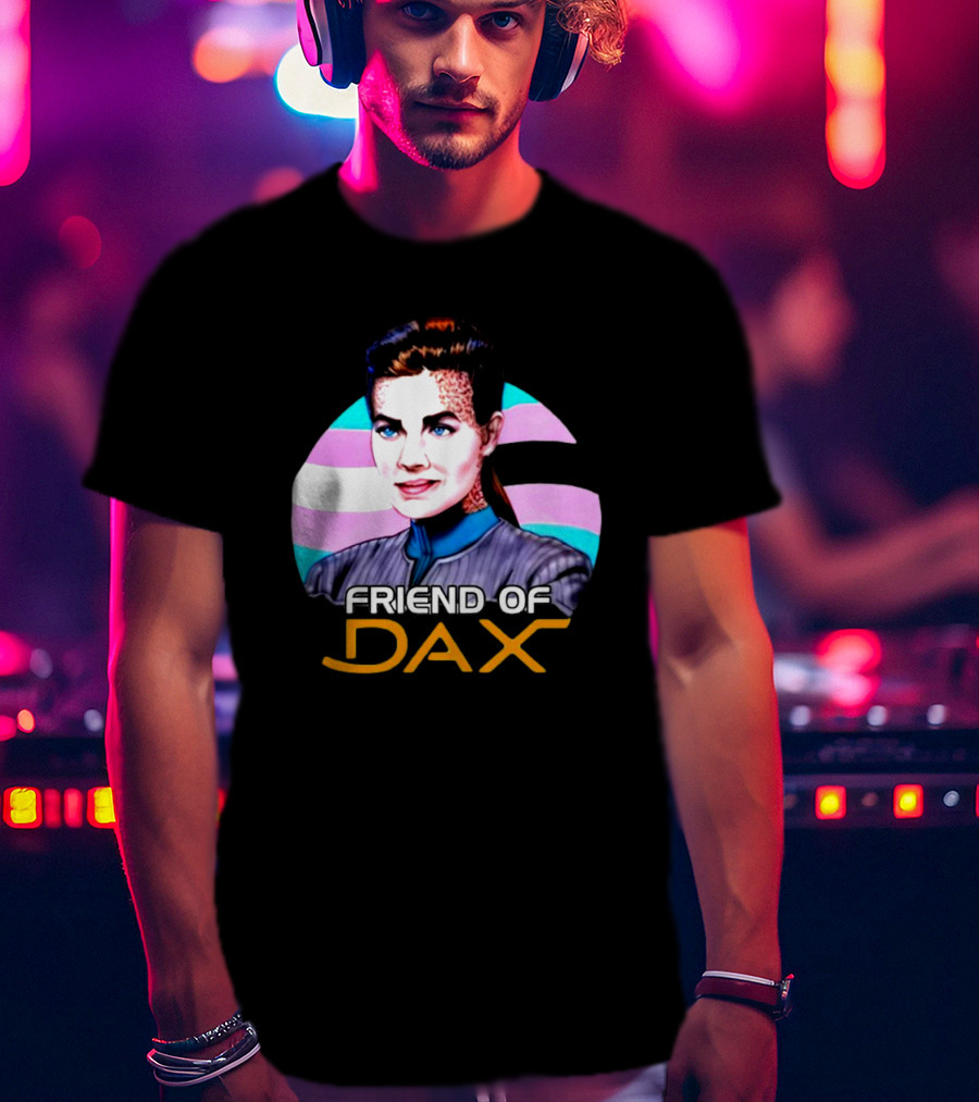 Friend Of Dax Star Trek Trans Pride Background T-Shirt