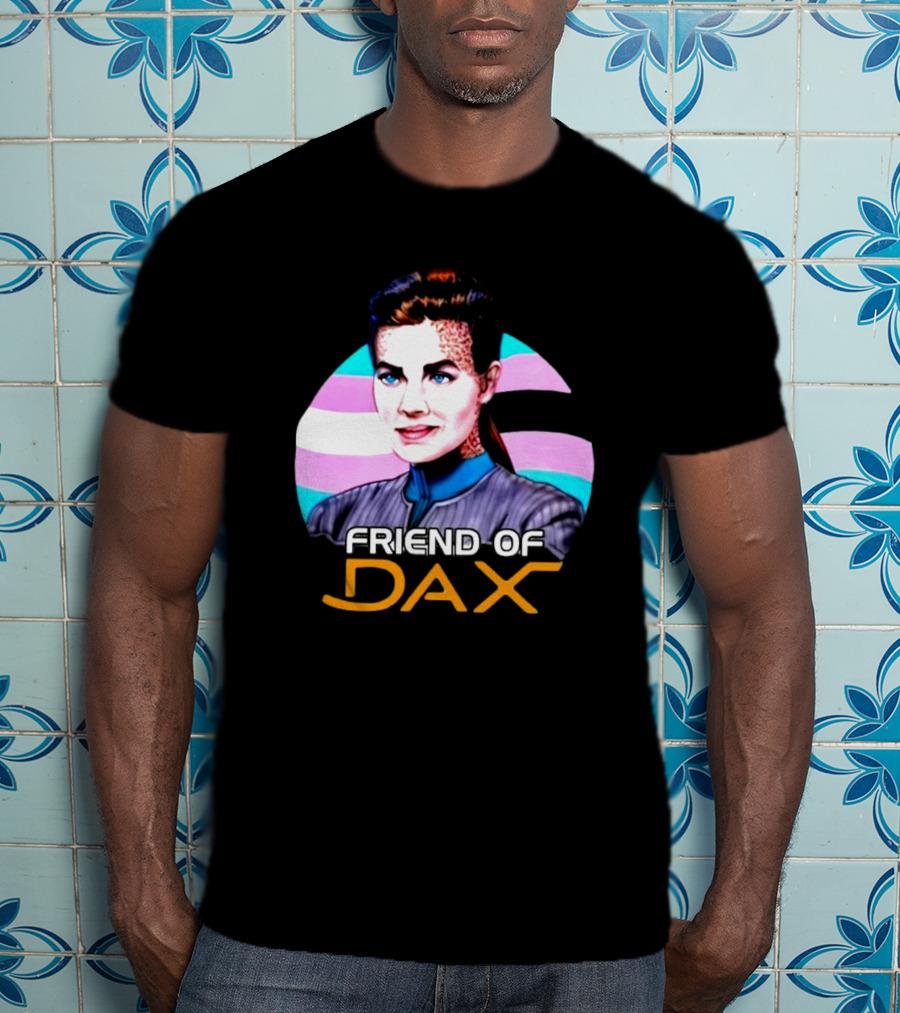Friend Of Dax Star Trek Trans Pride Background T-Shirt