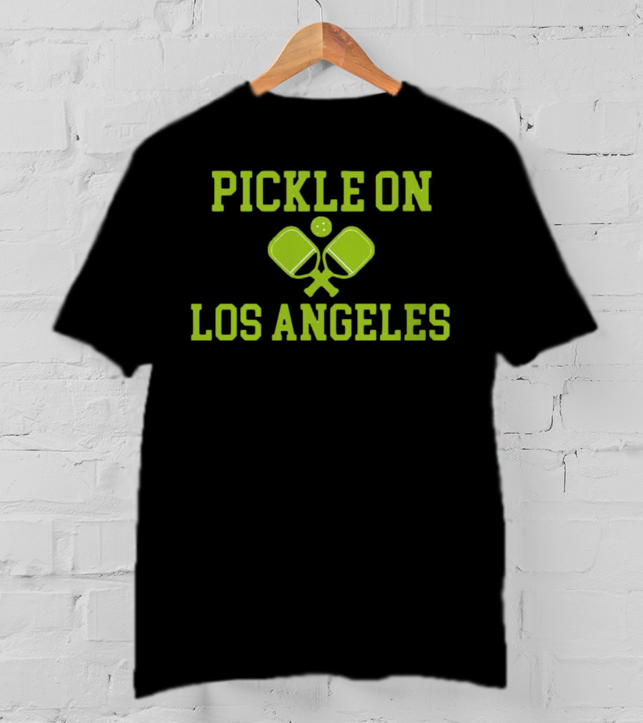 Pickle On Los Angeles Paddle Ball T-Shirt