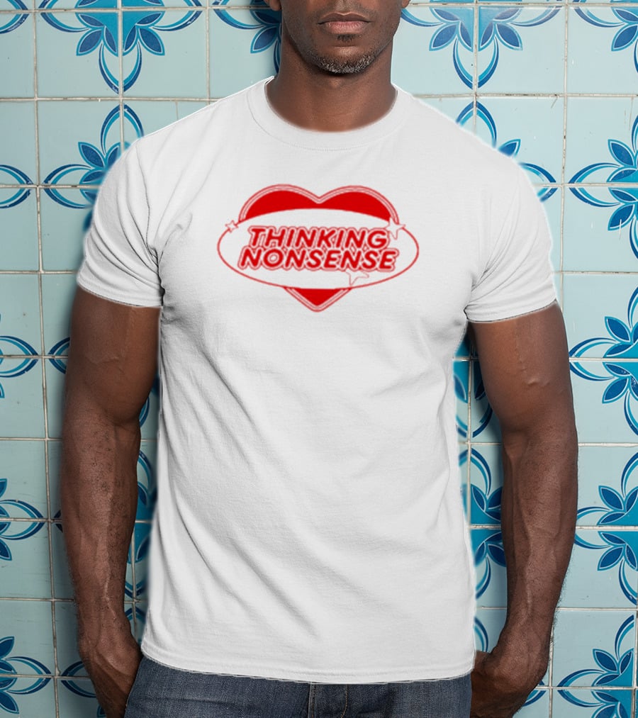 Thinking Nonsense Red Heart Star T-Shirt