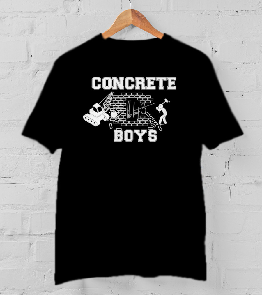 Concrete Boys Lil Yachty Brick Wall Crane Worker T-Shirt