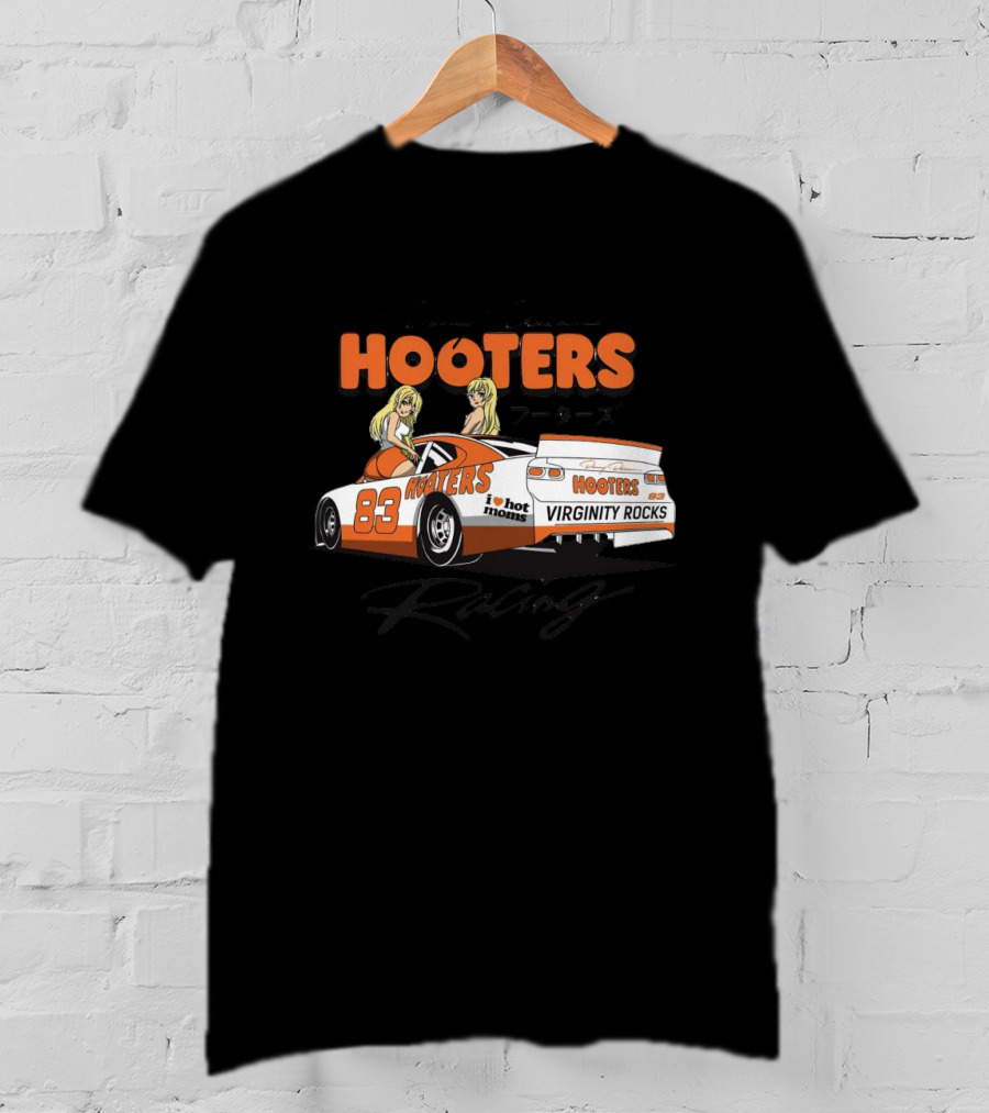 Danny Duncan Hooters 83 Racing I Heart Hot Moms Virginity Rocks T-Shirt