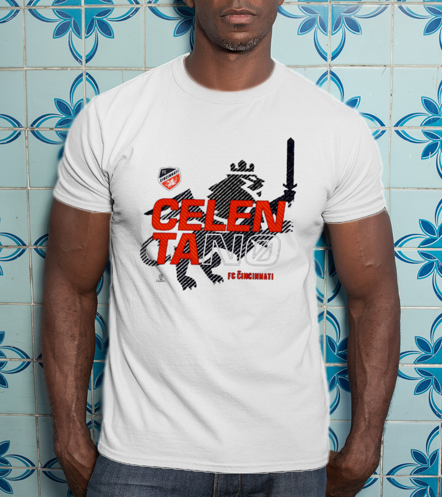 Celentano FC Cincinnati Lion Shield T-Shirt