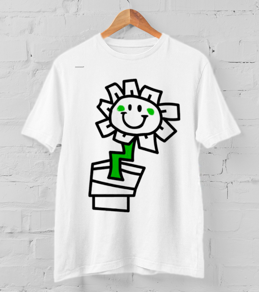 Green Day Kerplunk Smiling Flower With Black And Green T-Shirt