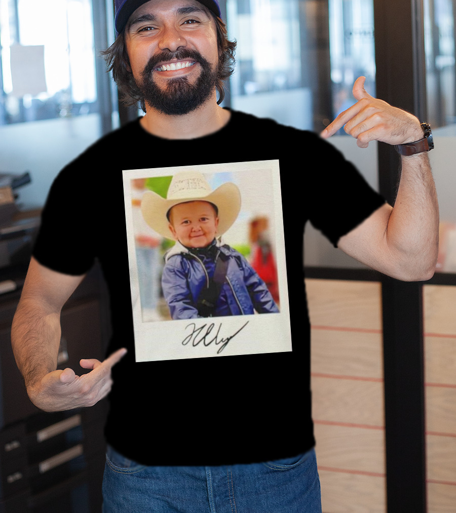 Hasbulla Magomedov Cowboy Polaroid Signature Image T-Shirt