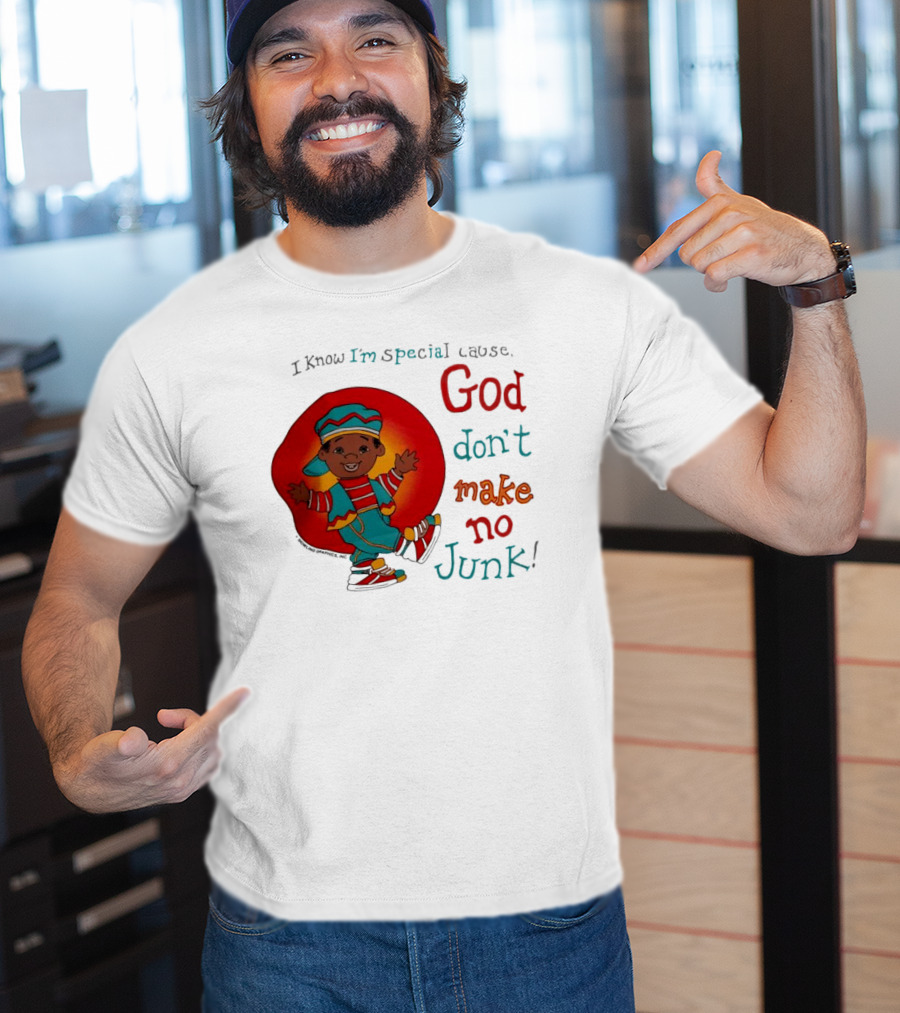 I Know I'm Special Cause God Don't Make No Junk Red And Blue Outfit Character T-Shirt