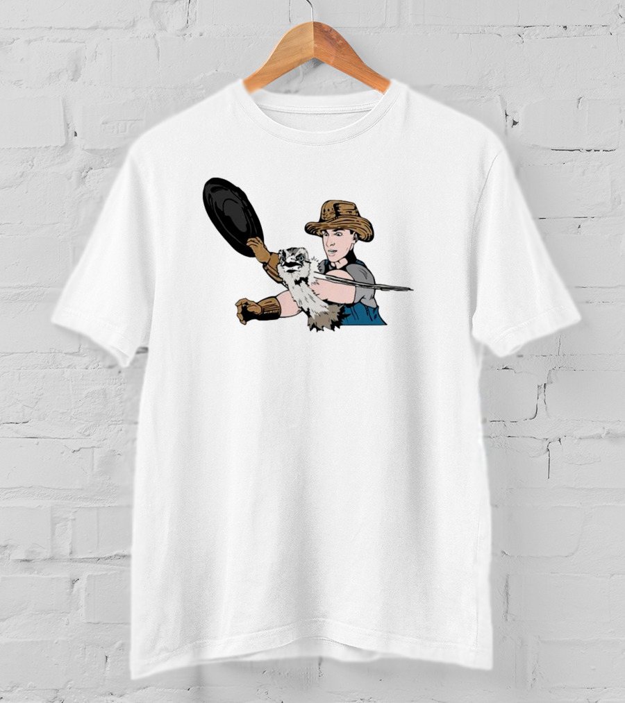 Urban Rescue Ranch Cowboy Kevin Smack With Raccoon Companion T-Shirt