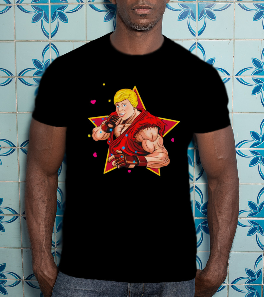 Ken Hadouken Star Power Fighter Red Attire T-Shirt