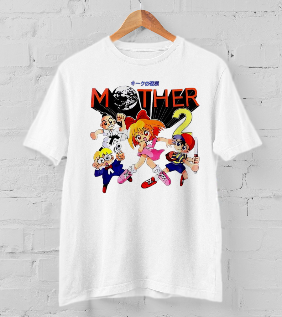 Mother 2 Comix Nintendo Game Characters And Earth T-Shirt