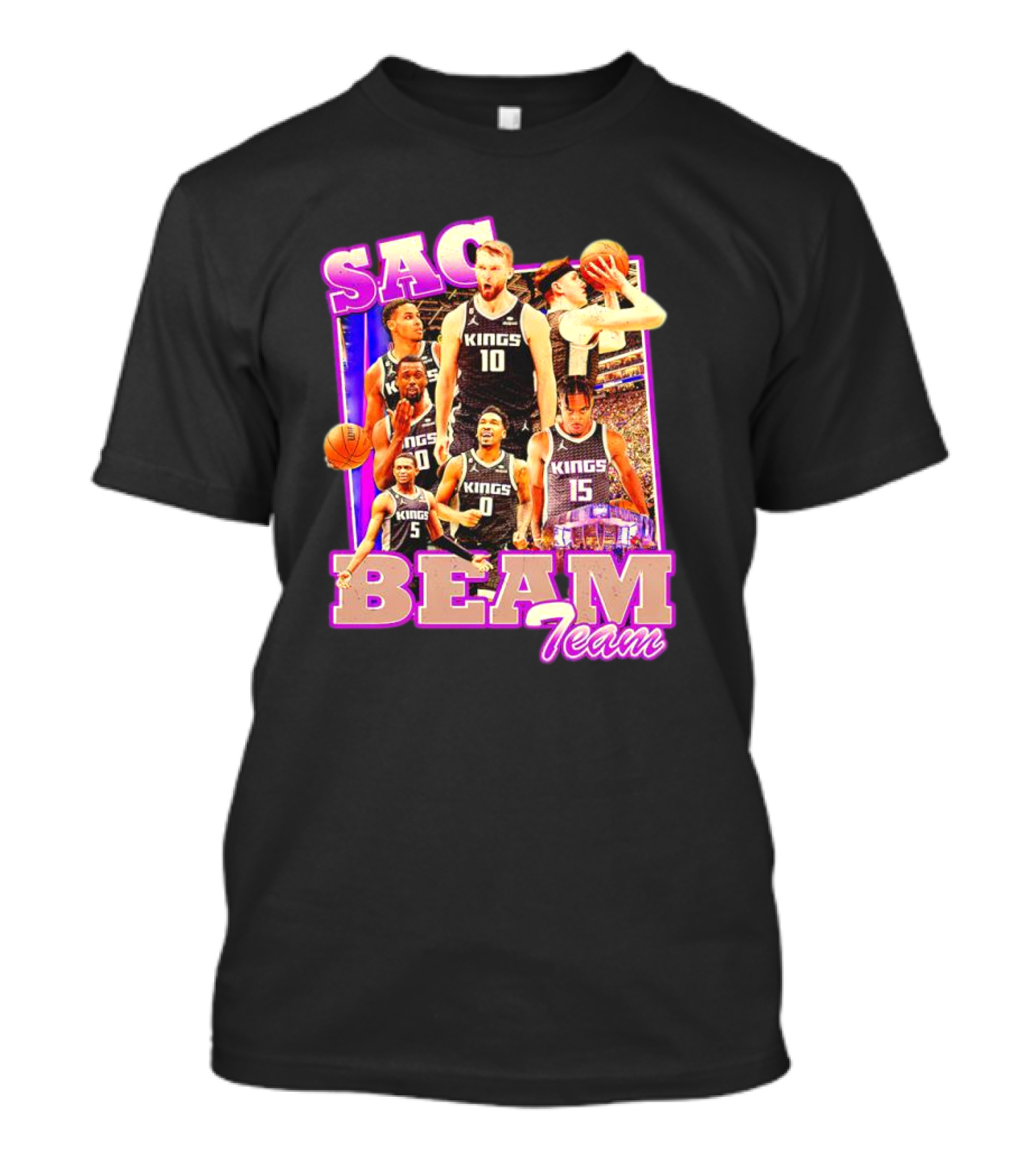 Sacramento Kings Sac Beam Team Basketball Players T-Shirt
